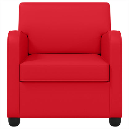 vidaXL Armchair Red Faux Leather