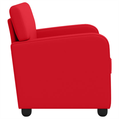 vidaXL Armchair Red Faux Leather