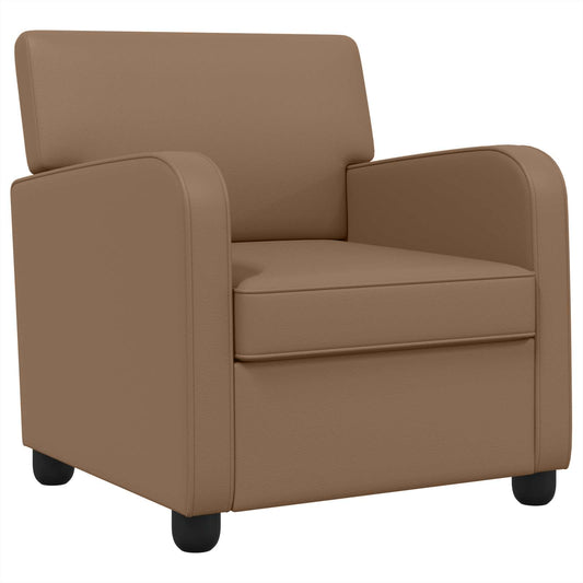 vidaXL Armchair Cappuccino Faux Leather