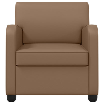 vidaXL Armchair Cappuccino Faux Leather