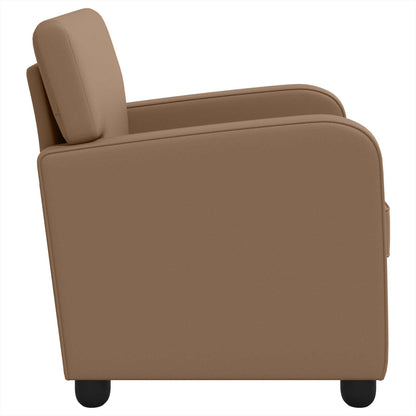 vidaXL Armchair Cappuccino Faux Leather