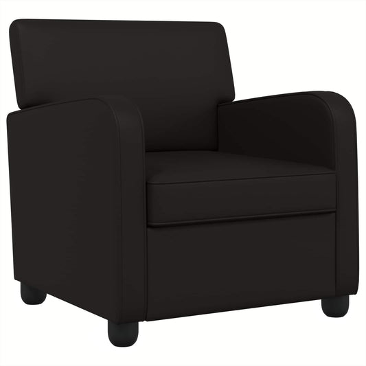 vidaXL Armchair Black Faux Leather