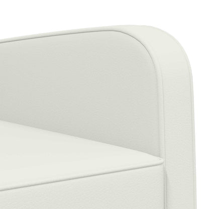 vidaXL Armchair White Faux Leather