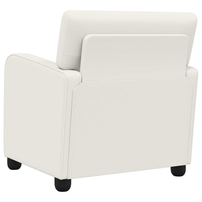 vidaXL Armchair White Faux Leather