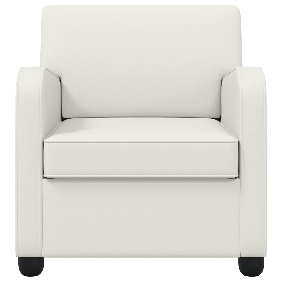 vidaXL Armchair White Faux Leather