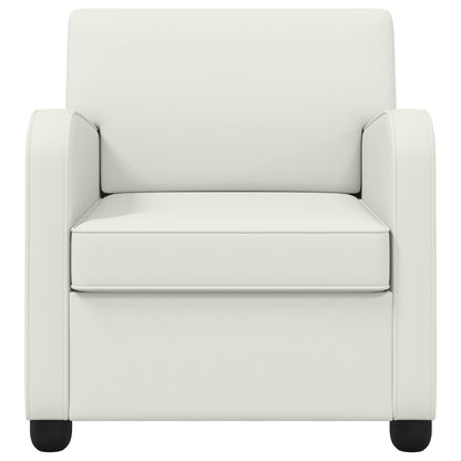 vidaXL Armchair White Faux Leather
