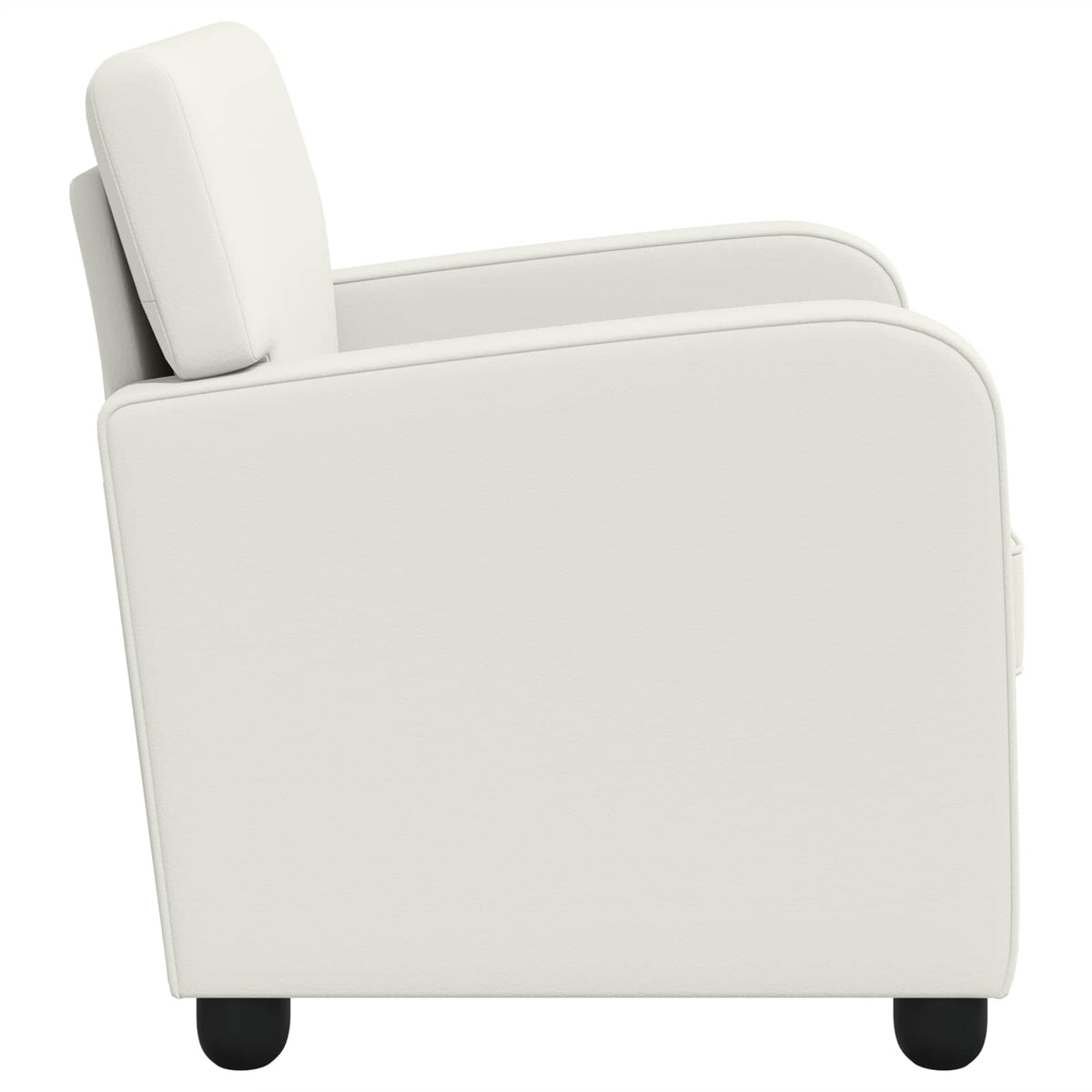 vidaXL Armchair White Faux Leather