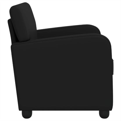 vidaXL Armchair Shiny Black Faux Leather