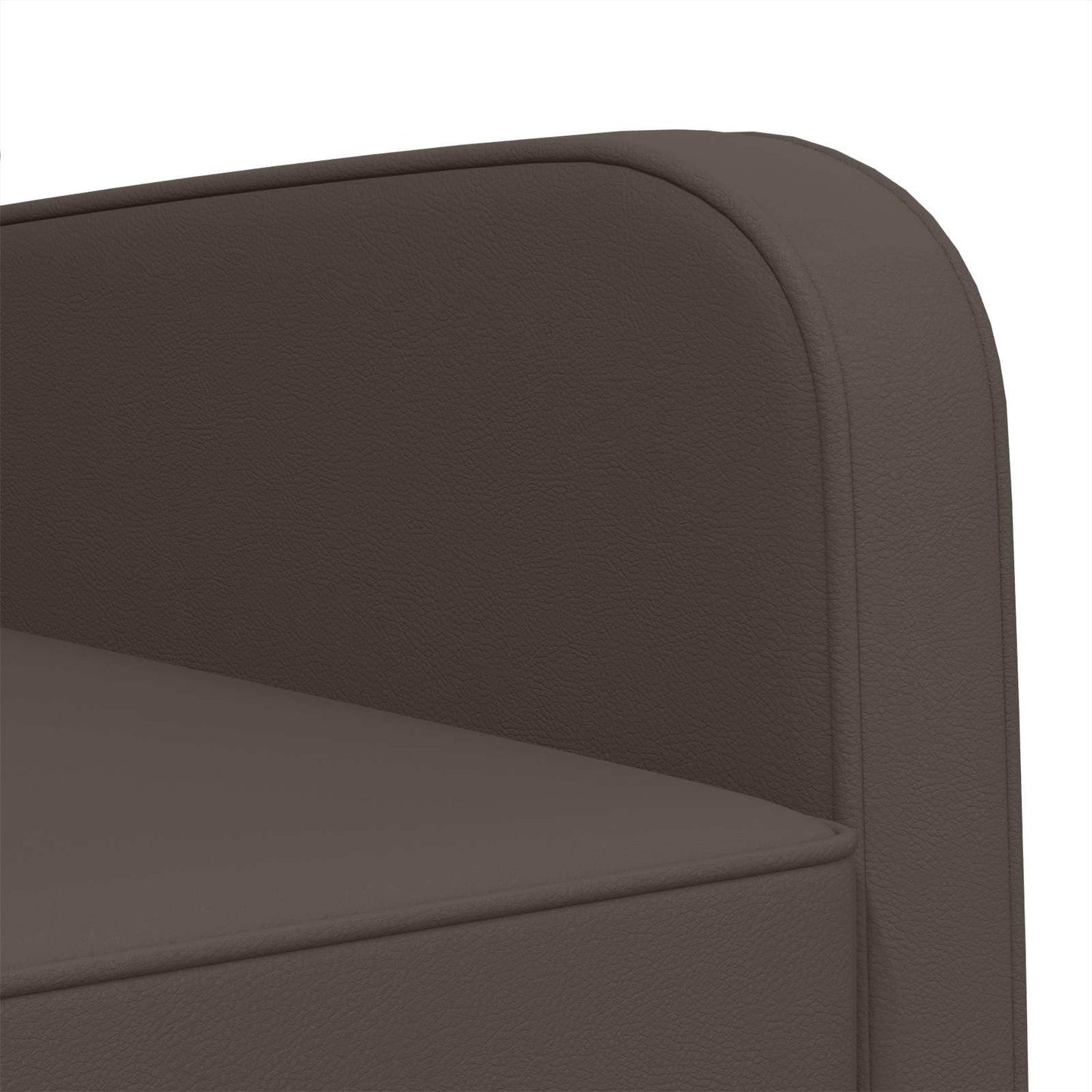 vidaXL Armchair Shiny Brown Faux Leather