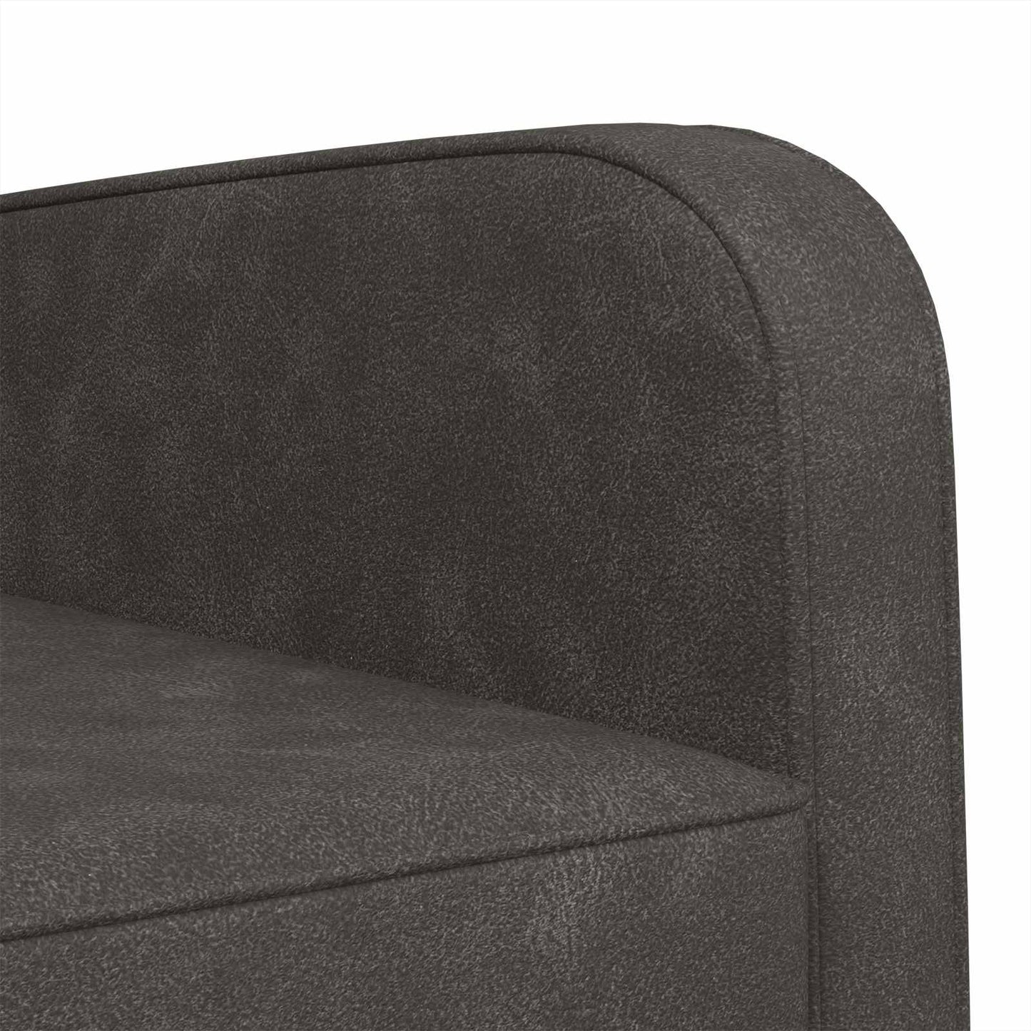 vidaXL Armchair Antique Black Faux Leather