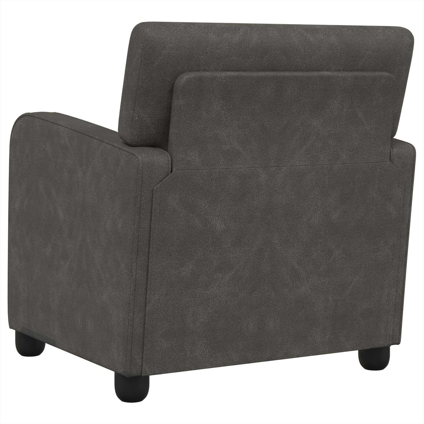 vidaXL Armchair Antique Black Faux Leather