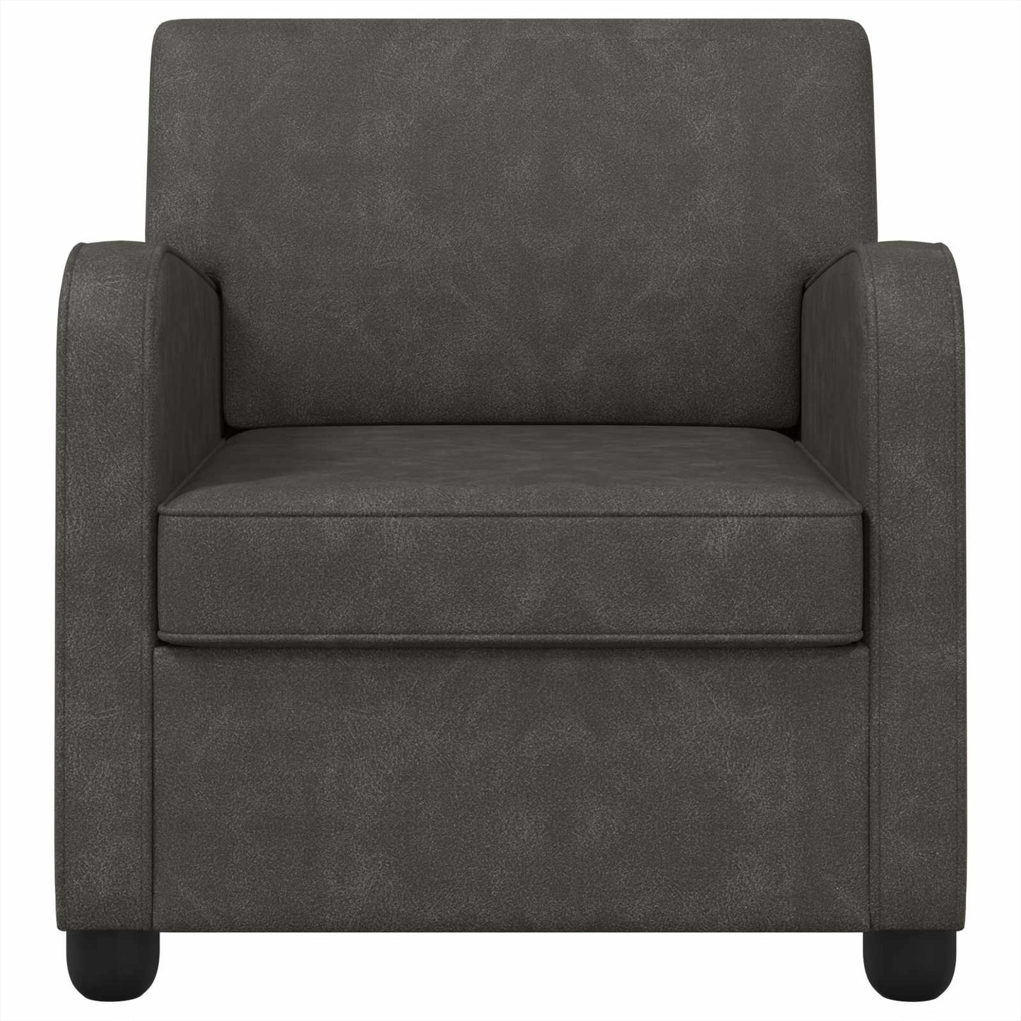 vidaXL Armchair Antique Black Faux Leather