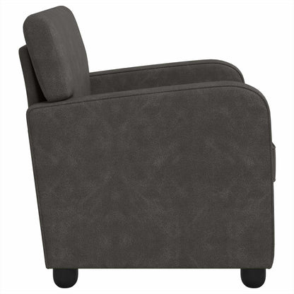 vidaXL Armchair Antique Black Faux Leather