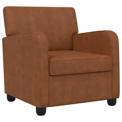 vidaXL Armchair Antique Brown Faux Leather