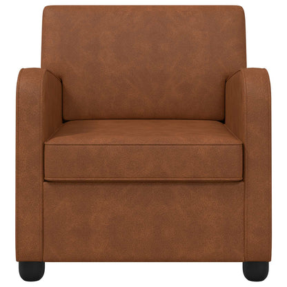 vidaXL Armchair Antique Brown Faux Leather