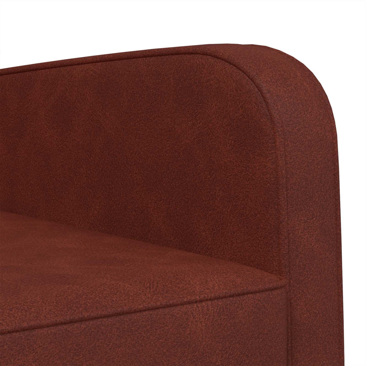 vidaXL Armchair Antique Shiny Brown Faux Leather
