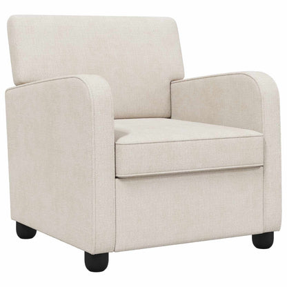 vidaXL Armchair Cream Chenille