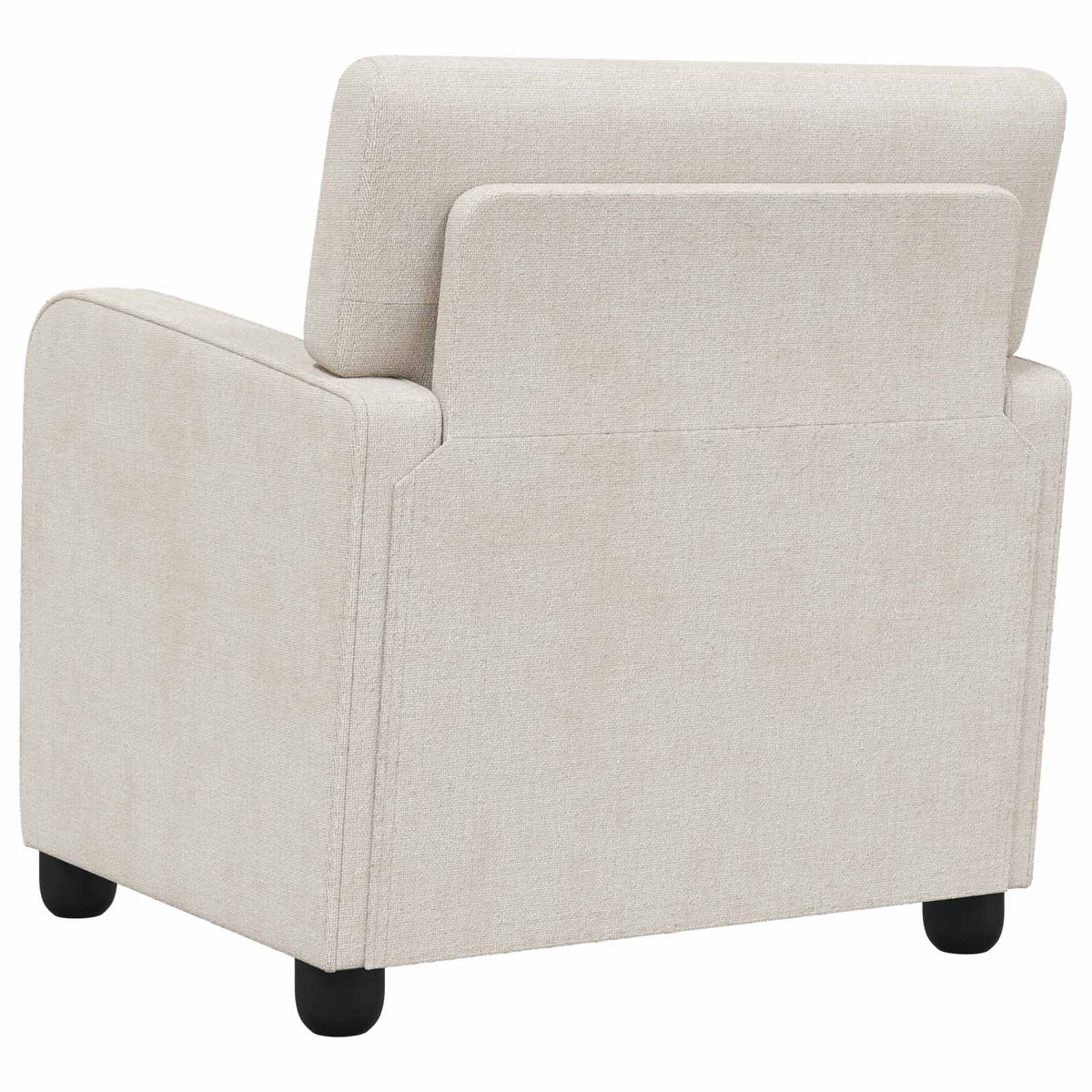 vidaXL Armchair Cream Chenille
