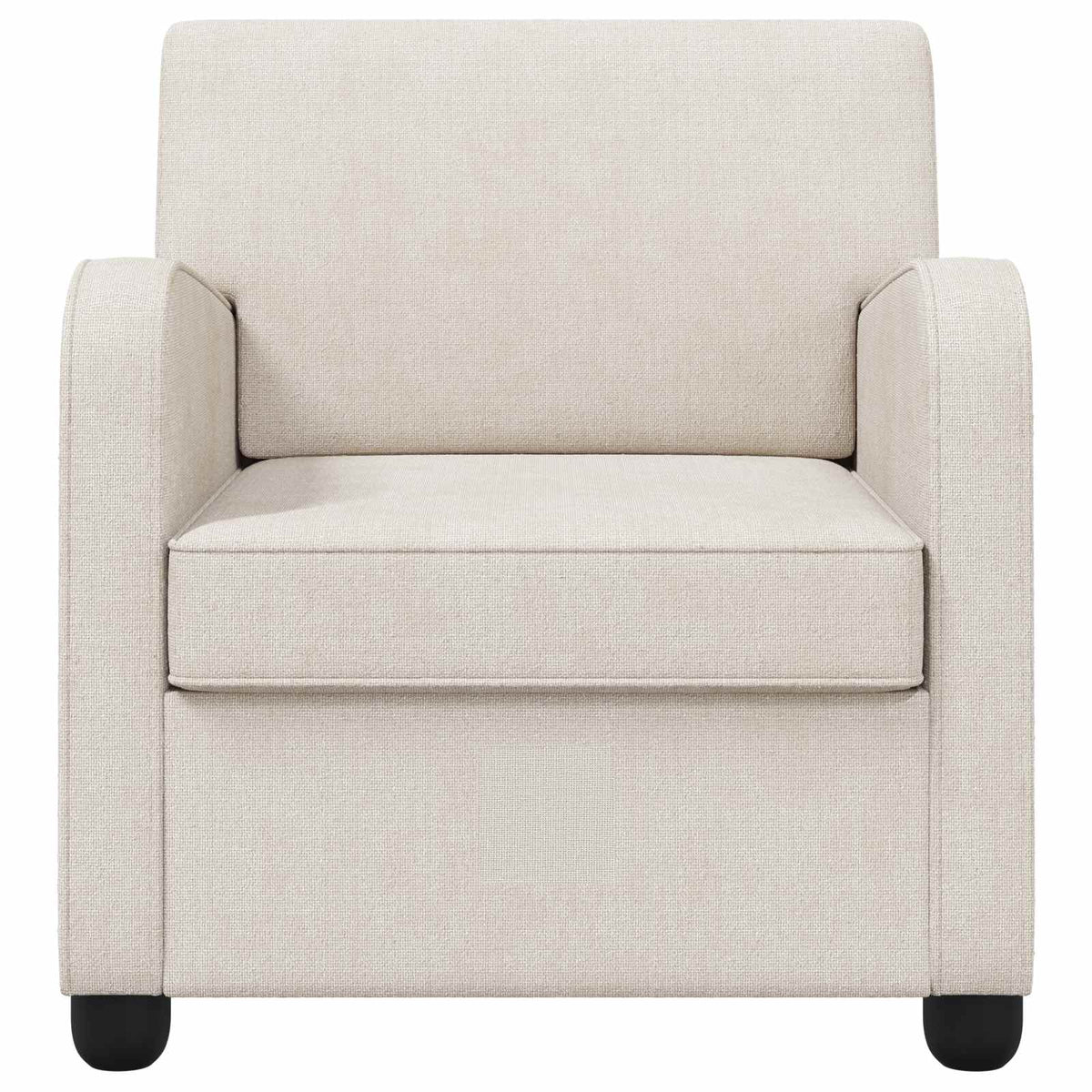 vidaXL Armchair Cream Chenille