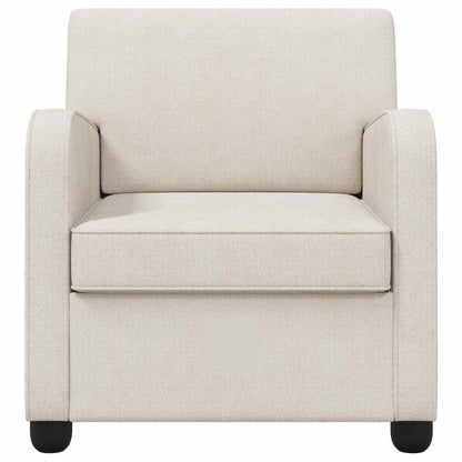 vidaXL Armchair Cream Chenille
