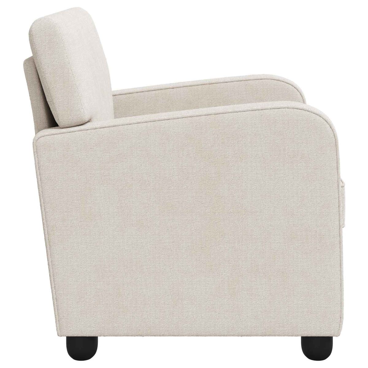 vidaXL Armchair Cream Chenille