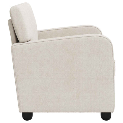 vidaXL Armchair Cream Chenille