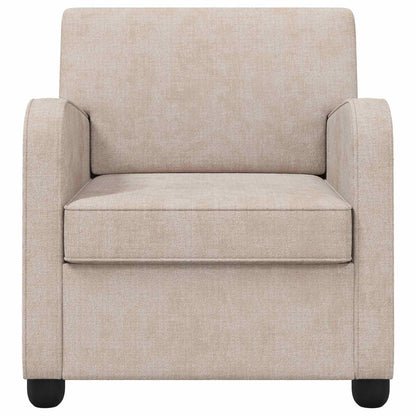 vidaXL Armchair Beige Chenille