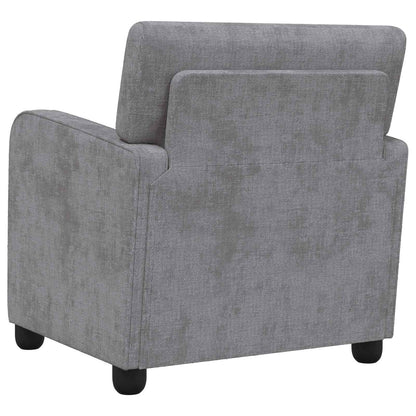 vidaXL Armchair Light Grey Chenille