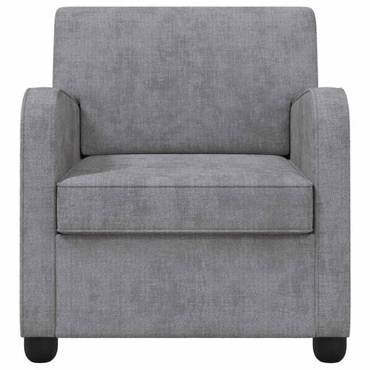 vidaXL Armchair Light Grey Chenille
