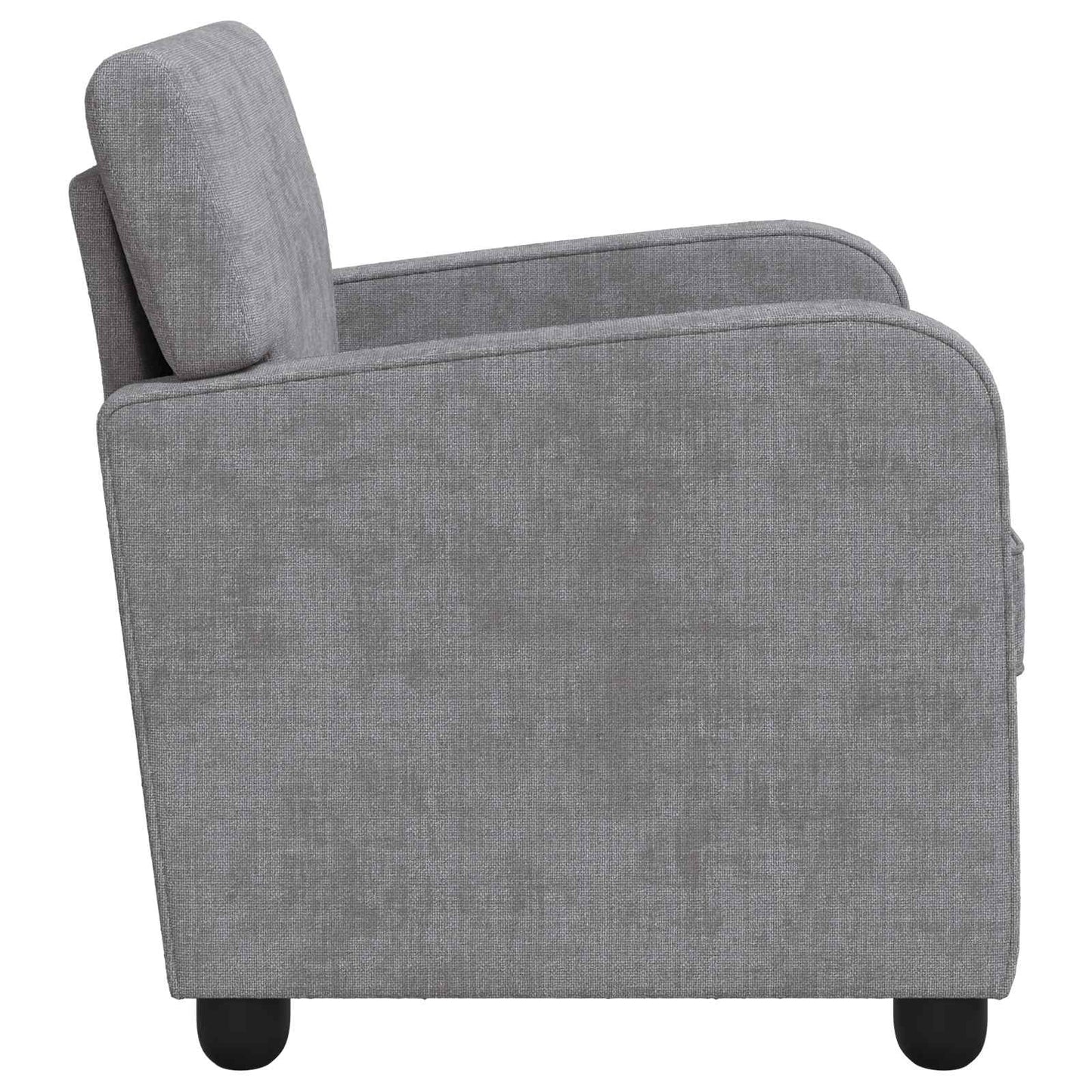 vidaXL Armchair Light Grey Chenille