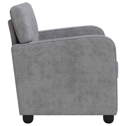 vidaXL Armchair Light Grey Chenille