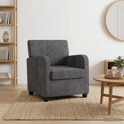vidaXL Armchair Dark Grey Chenille