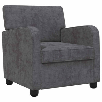 vidaXL Armchair Dark Grey Chenille
