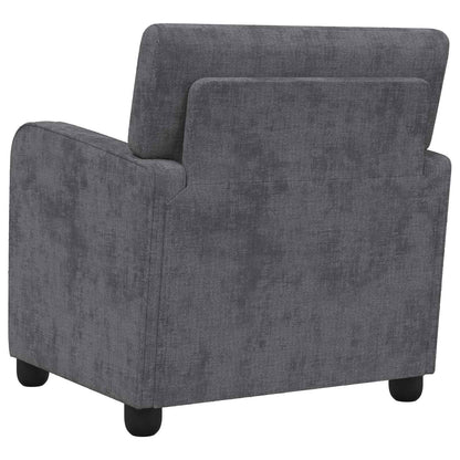 vidaXL Armchair Dark Grey Chenille