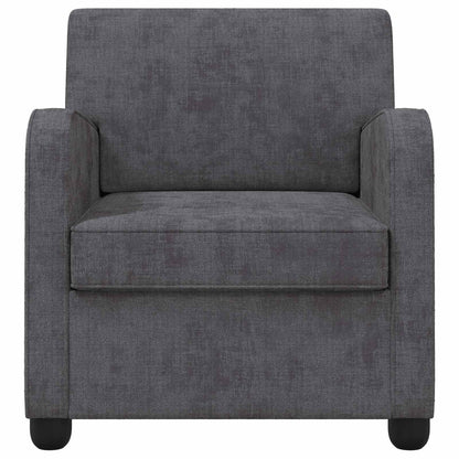 vidaXL Armchair Dark Grey Chenille