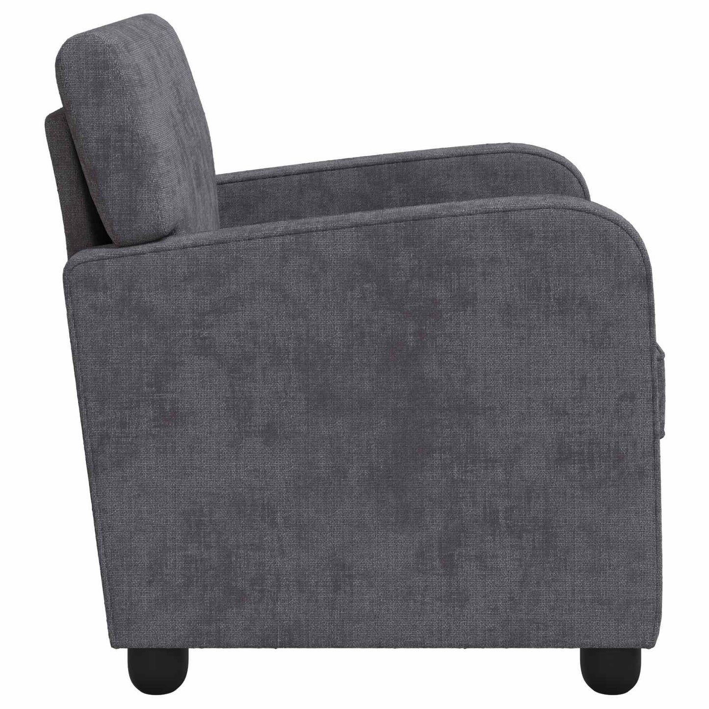 vidaXL Armchair Dark Grey Chenille