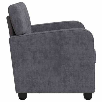 vidaXL Armchair Dark Grey Chenille