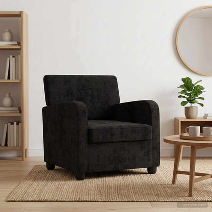 vidaXL Armchair Black Chenille