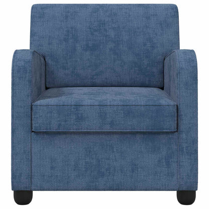 vidaXL Armchair Blue Chenille