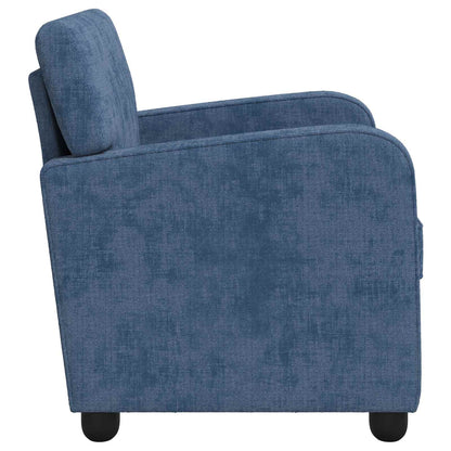 vidaXL Armchair Blue Chenille