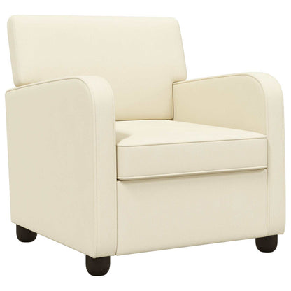 vidaXL Armchair Cream Velvet
