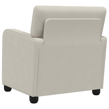 vidaXL Armchair Oatmeal Velvet