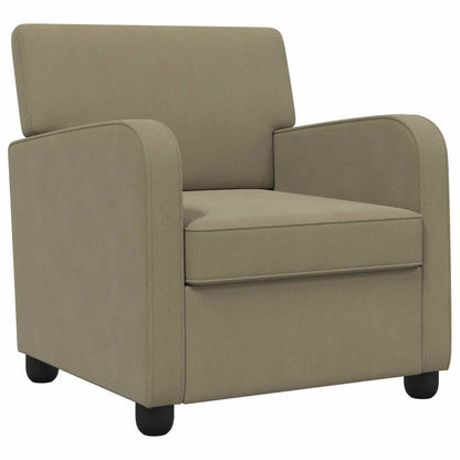 vidaXL Armchair Khaki Velvet