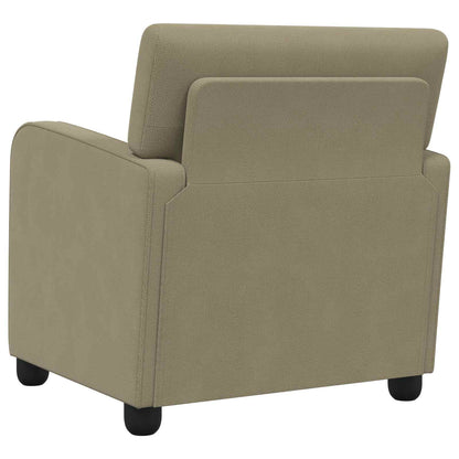 vidaXL Armchair Khaki Velvet