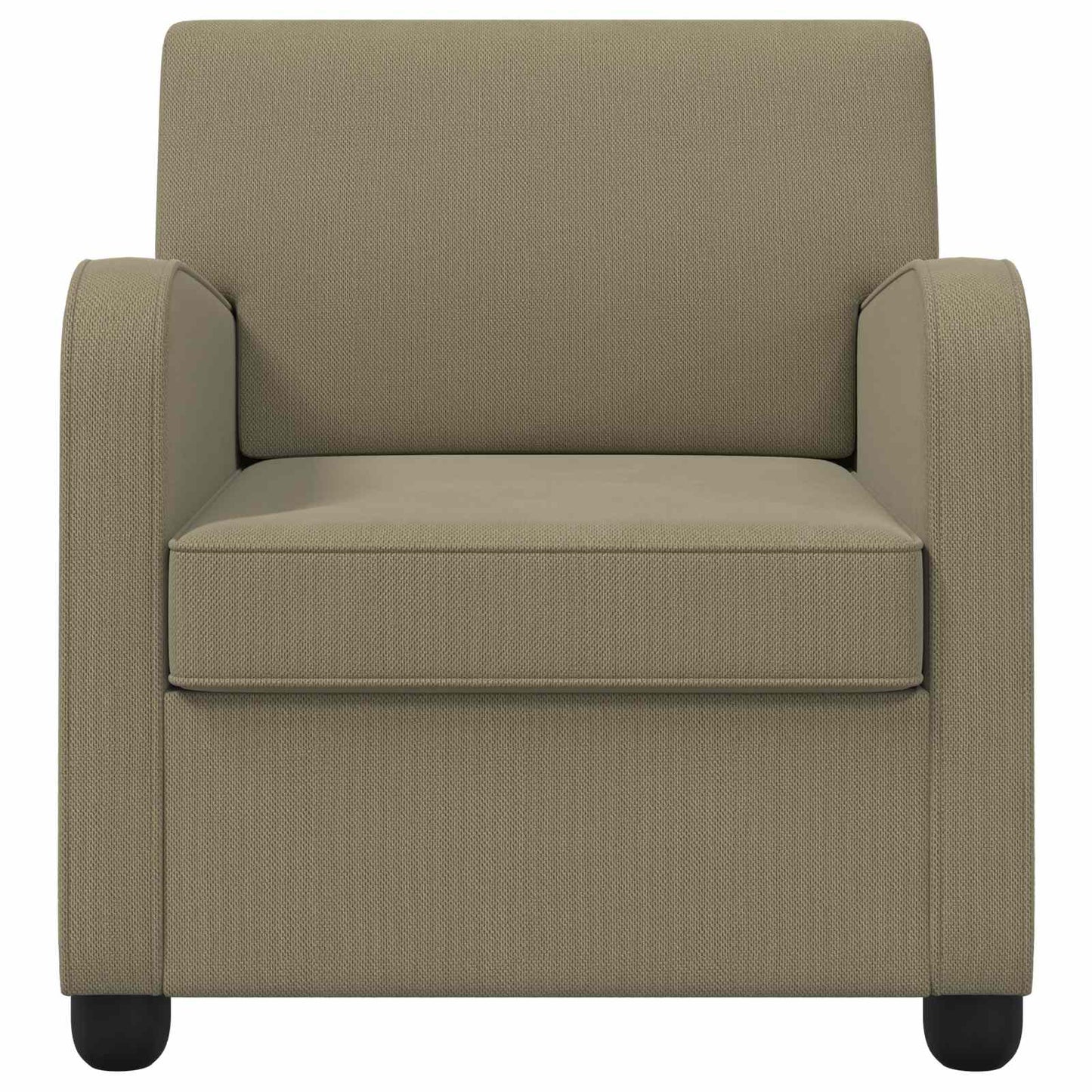 vidaXL Armchair Khaki Velvet