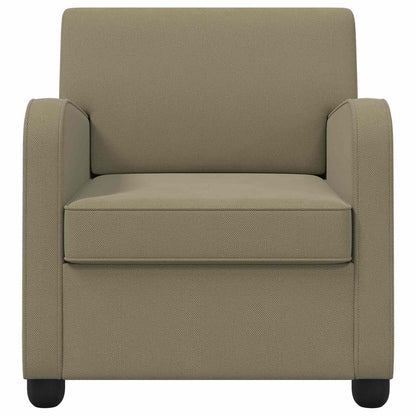 vidaXL Armchair Khaki Velvet