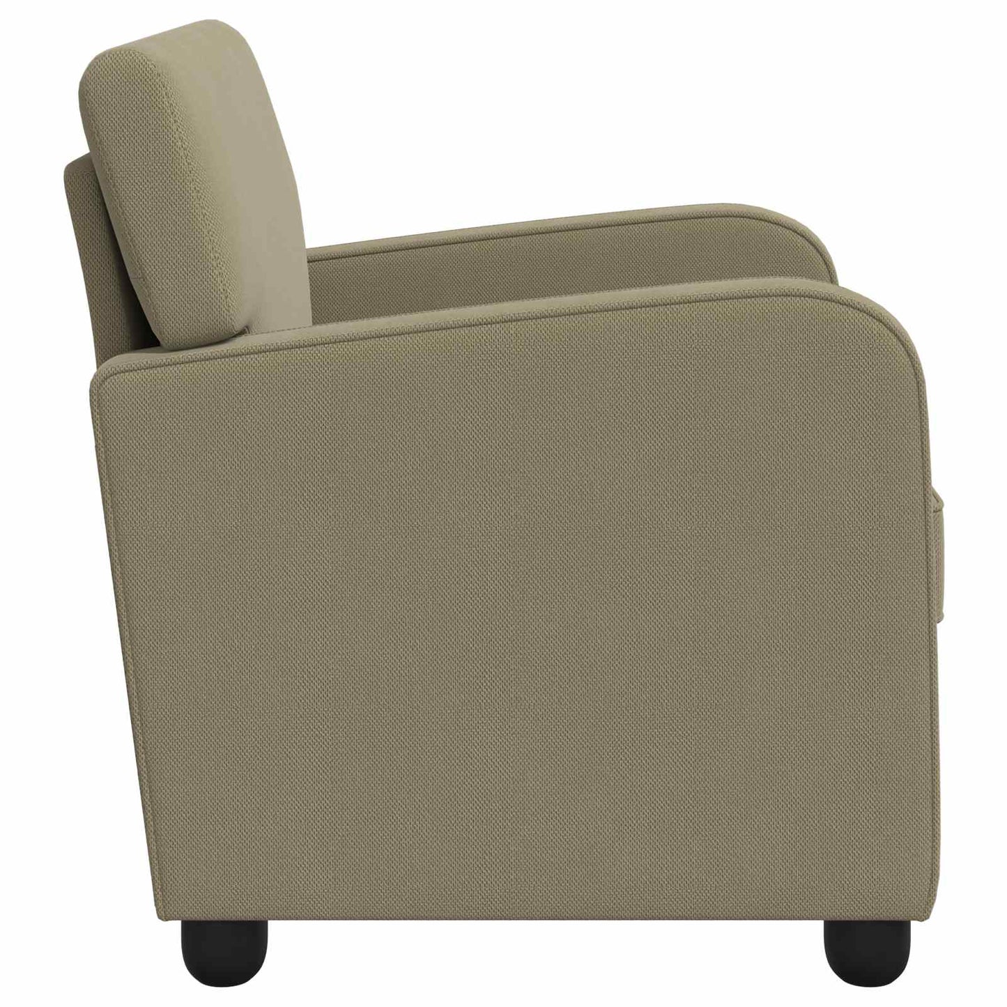 vidaXL Armchair Khaki Velvet