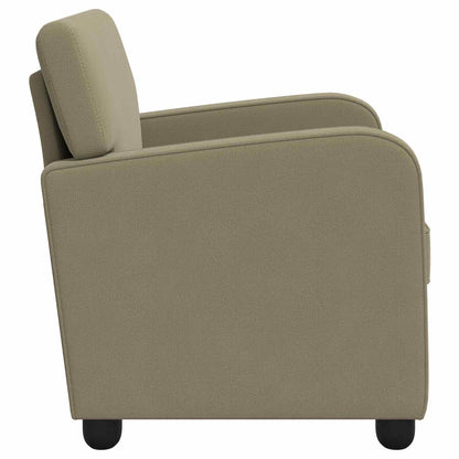 vidaXL Armchair Khaki Velvet