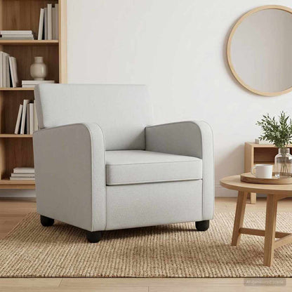 vidaXL Armchair Light Grey Velvet