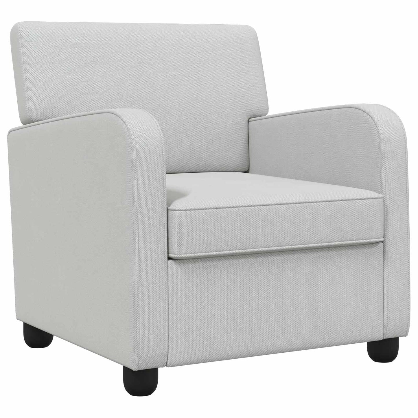 vidaXL Armchair Light Grey Velvet